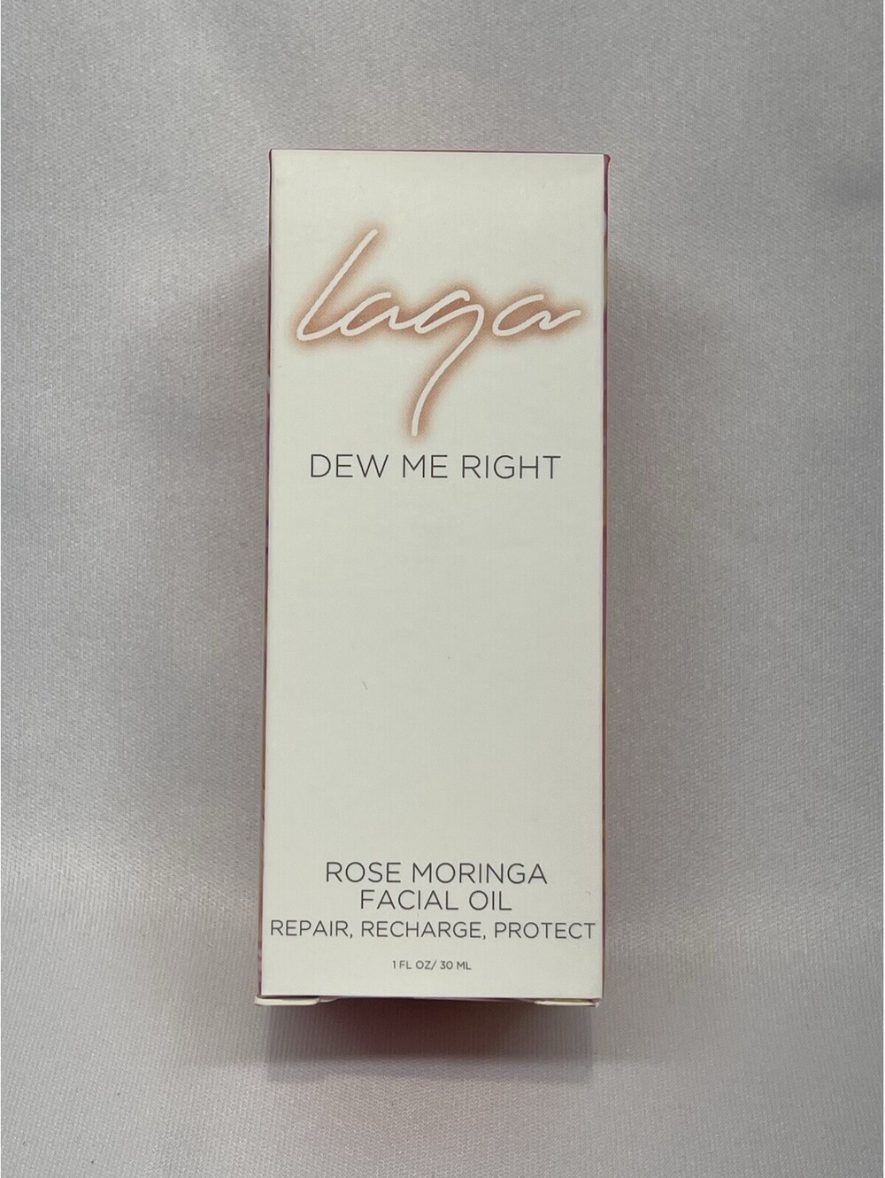 laqa Dew Me Right Rose Moringa Facial Oil 1 fl oz Repair Recharge Protect